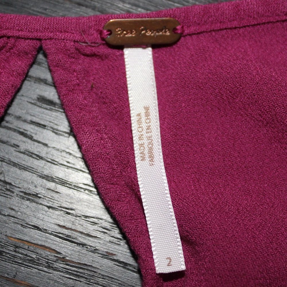 Free People Raspberry Top - Picture 4 of 4